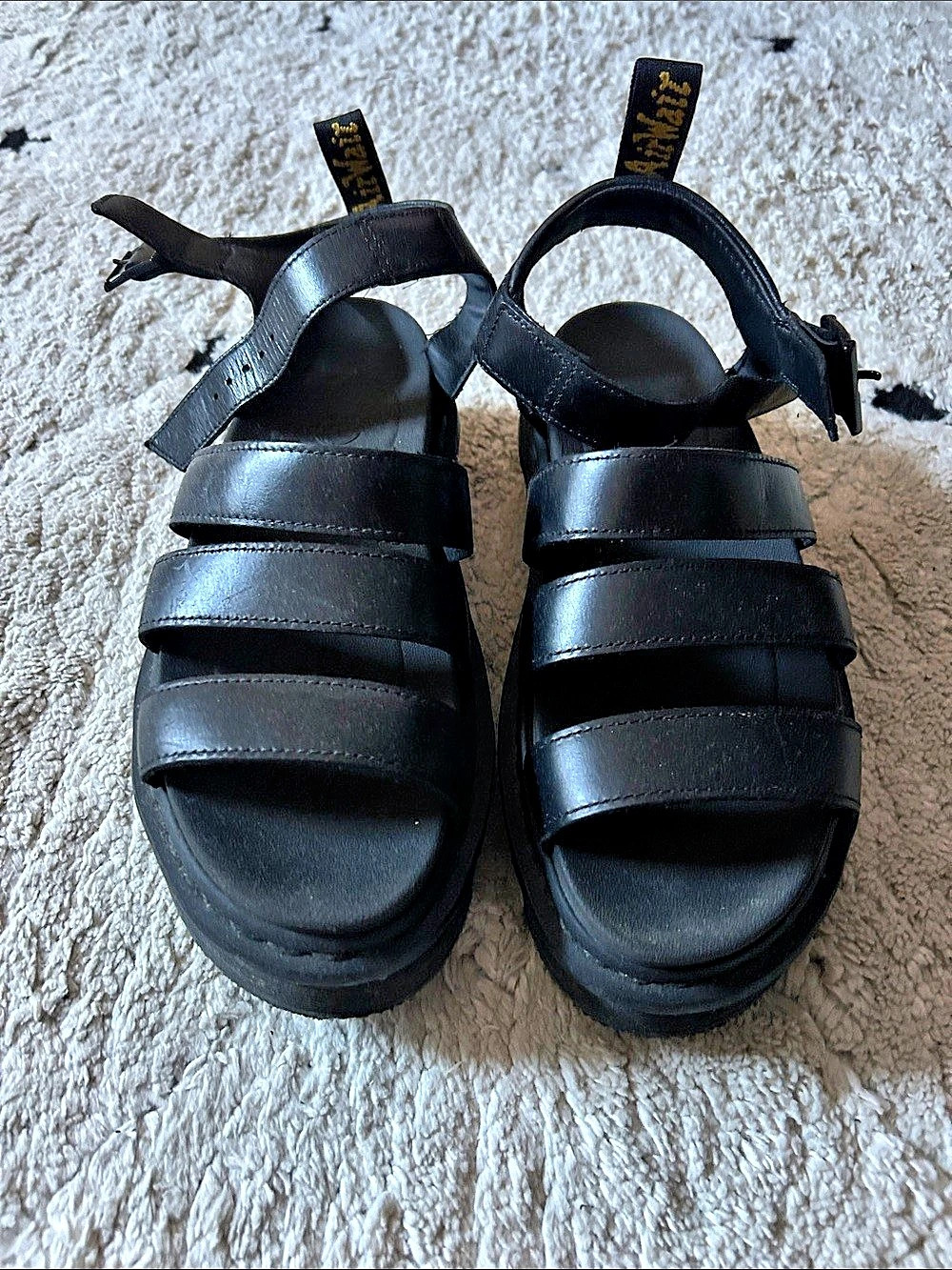 Dr. Martens Voss Quad Platform Strap Sandal Black